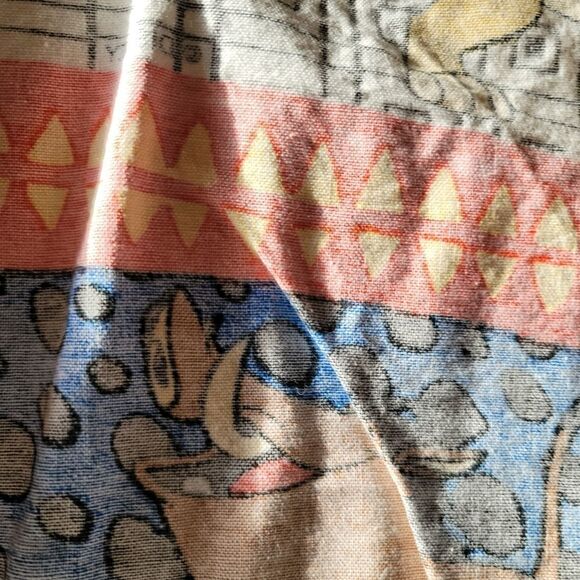 Disney Lion King material fabric sewing Mufasa Simba Pumba 90s rectangle vintage - Picture 4 of 5